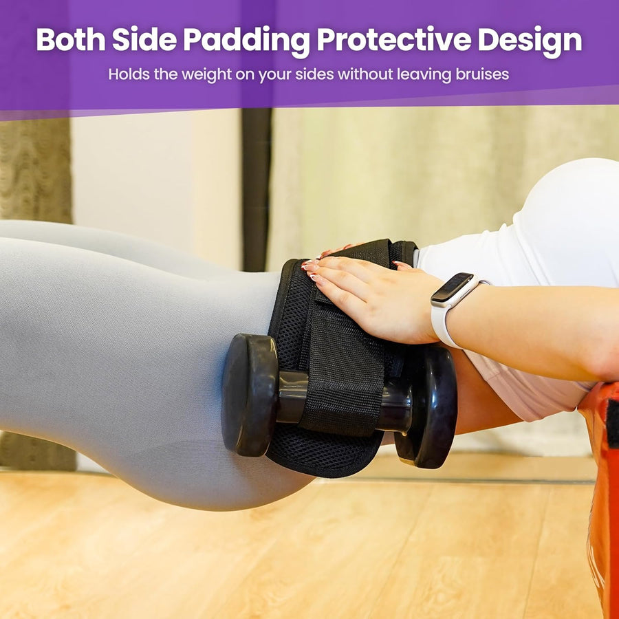 Balency Hip Thrust Belt for Gym Workouts - Non-Slip Padding, Foldable Design
