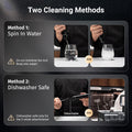 InstaWhisk Milk Frother with Variable Speed, Rechargeable Coffee Frother Wand with Detachable Double Whisk, Drink Mixer Handheld Electric Stirrer for Latte, Cappuccino, Matcha, Almond Milk, Protein