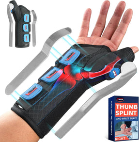 FEATOL Carpal Tunnel Wrist Brace Night Support for De Quervains Tenosynovitis and Tendonitis