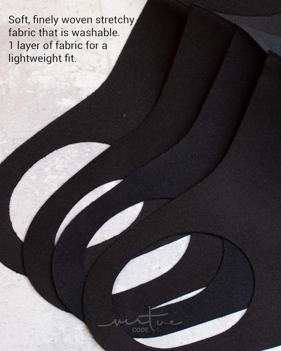 Virtue Code Second Skin Cloth Face Mask Pack. 4 Buttery Soft Masks Washable Fabric