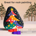 ARTISTRO 24 Acrylic Paint Markers for Rock, Fabric, Wood, Glass, Craft, Decoration - Dual-Tip Paint Pens - Stocking Stuffers, Christmas Gift Idea for Teens, Grandkids, Kids - Art Supplies
