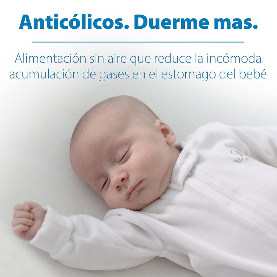 Dr. Brown's Natural Flow Anti-Colic Options+ Narrow Baby Bottle, 8 oz/250 mL, with Level 1 Slow Flow Nipples, 0m+, 4 Pack