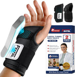 FEATOL Carpal Tunnel Wrist Brace for Women and Men with Wrist Splint