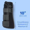 Medline Wrist and Forearm Splints, Medium, 10", Right Arm, for Immobilization and Support