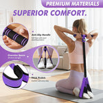 55LBS Pedal Resistance Band with Handle: Upgrade Your Home Gym Workout