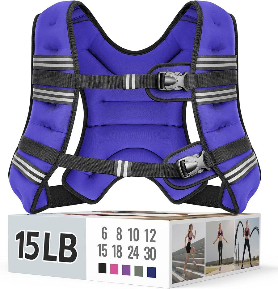 Zeerun Weighted Vest for Women & Men - Adjustable Fitness Training Vest