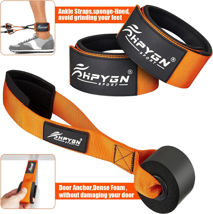 HPYGN 300LBS Resistance Bands Set - Fitness Bands for Muscle Training, Strength, Yoga, Home Gym