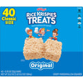 Rice Krispies Treats Crispy Marshmallow Squares, Kids Snacks, Snack Bars, Original, 31.2oz Box (40 Bars)