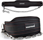 Dip Belt With 37-40" Chain, 550-650lbs Capacity, Weightlifting Belt for Dips & Pullups