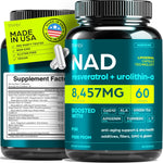 NAD Supplement Extra Strength NMN Alternative with Urolithin A and Resveratrol