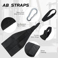 Hanging Ab Straps for Pull Up Bar: Gym Ab Sling Straps for Arm & Leg Raises