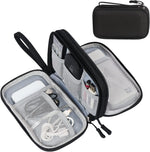 FYY Electronic Organizer, Travel Cable Organizer Bag Pouch Electronic Accessories Carry Case Portable Waterproof Double Layers All-in-One Storage Bag for Cable, Cord, Charger, Phone, Earphone Coffee