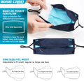BASE CAMP 100% Cotton Reusable Cloth Face Masks with Filter Pocket