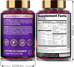 Biotin Gummies with Collagen - Hair Growth Support, Skin, & Nail Strength - for Women & Men - Biotin 10000mcg | Keratin | Hyaluronic Acid | B-Complex | Nettle - Sugar-Free, Mixed Berry, 60 Gummies