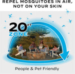 Thermacell E-Series Rechargeable Mosquito Repeller with 20’ Mosquito Protection Zone; Bug Spray Alternative; Scent Free