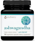 Youtheory Ashwagandha - with Organic KSM-66 Ashwagandha - Herbal Blend to Support Stress Relief & Energy Levels* - Helps Support Mood* - 60 Vegetarian Capsules (30-Day Supply)