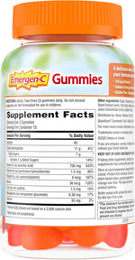 Emergen-C 750mg Vitamin C Gummies for Adults, Immunity with B Vitamins, Gluten Free