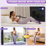 55LBS Pedal Resistance Band with Handle: Upgrade Your Home Gym Workout
