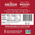 King Oscar Mackerel in Olive Oil, 4.05 Ounce Can (Pack of 6, Packaging May Vary), Skinless & Boneless, Wild Caught Canned Mackerel