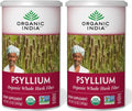 ORGANIC INDIA Psyllium Herbal Powder - Whole Husk Fiber, Vegan, Gluten-Free, USDA Certified Organic, Non-GMO, Soluble & Insoluble Fiber Source - 12 Oz Canister (Pack of 1)