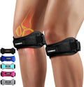 CAMBIVO Patellar Tendon Knee Straps 2 Pack with Extra Straps, Knee Brace for Women & Men, Patella Bands for Pain Relief, Osgood Schlatter, Runner's Knee, Jumper's Knee, Running, Basketball, Hiking