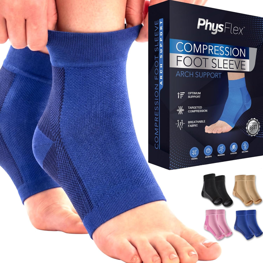 Compression Socks 20-30mmHg for Ankle Support and Pain Relief