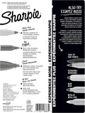 Sharpie Permanent Markers Variety Pack, Includes Chisel, Fine, and Ultra-Fine Tips, Marker Set, Writing, Coloring, Poster, Office, School Supplies, Black, 6 Count