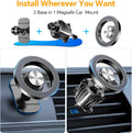 Kaistyle for Magsafe Car Mount【20 Strong Magnets】Magnetic Phone Holder for Car Phone Holder Mount Dash Mounted Holders Cell Phone Holders for Your Car Accessories for Women Men for iPhone 17 16 15 14