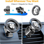 Kaistyle for Magsafe Car Mount【20 Strong Magnets】Magnetic Phone Holder for Car Phone Holder Mount Dash Mounted Holders Cell Phone Holders for Your Car Accessories for Women Men for iPhone 17 16 15 14