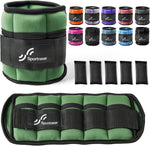 Sportneer Adjustable Ankle Weights Set - 2-10 lbs Removable Neoprene Leg Weights