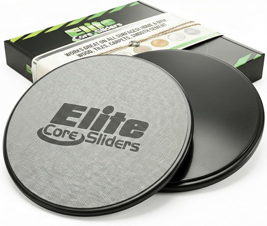 Elite Sportz Core Sliders: Compact Dual-Sided Workout Discs for Full-Body Training