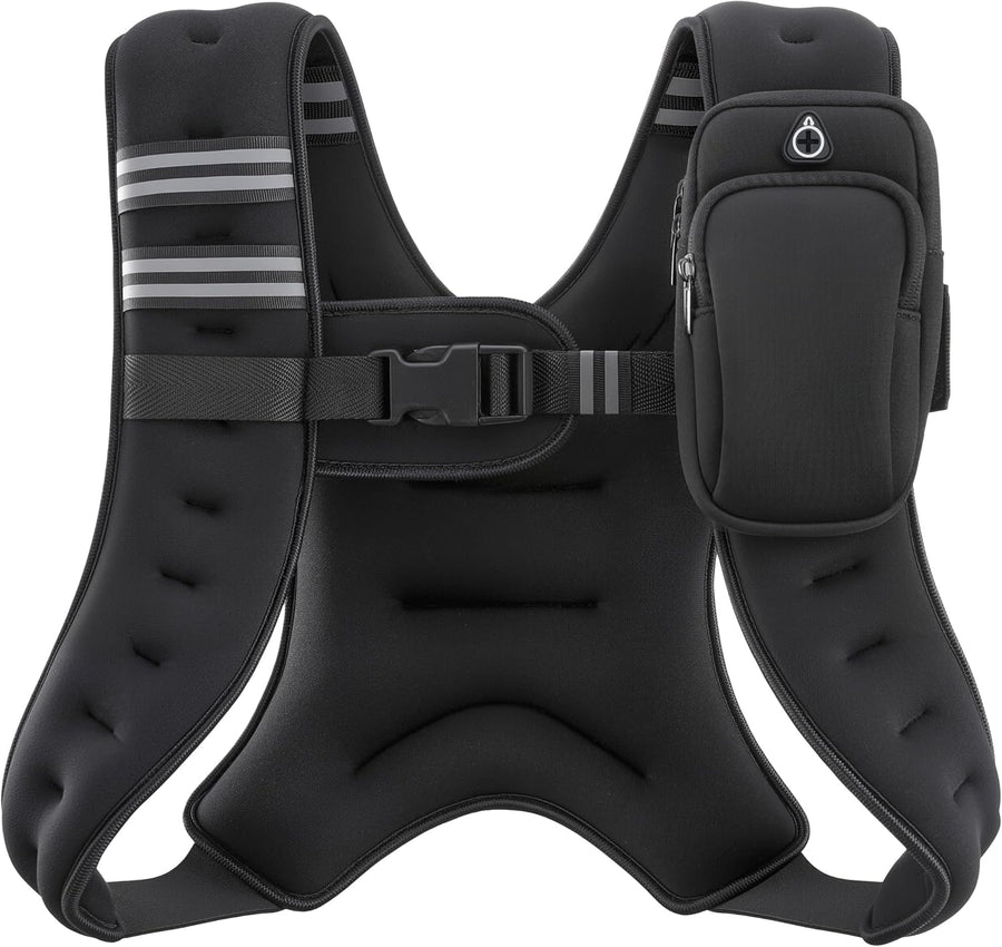 ZELUS Weighted Vest for Workout, Strength Training, Running - 6lb to 30lb