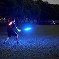 TOSY Flying Disc - 108 RGB Multicolor or 36 Monocolor LEDs, Super Bright, Smart Modes, Christmas Stocking Stuffers Gift, Camping Toy for Kid/Teen/Adult, Auto Light Up, Rechargeable, Waterproof, 175g
