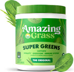 Amazing Grass Super Greens Powder, Organic, Greens Superfood Powder, Smoothie Supplements, Supports Digestion, Probiotics, Spirulina, Beet Root, Original, 30 Servings, 8.5 Ounce (Packaging May Vary)