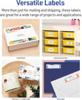Avery Easy Peel Printable Address Labels with Sure Feed, 1" x 2-5/8" Customizable Stickers, White, 750 Blank Mailing Labels, Great for Mailing, Shipping, and More (8160)