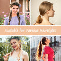 Boho Hair Ties, 20 PCS of 4 Styles Cute Bands for Thick or Thin Hair, No Damage Elastic Bracelets, Brown Hair Accessories for Girls and Women