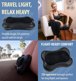 Zyllion Shiatsu Back and Neck Massager with Heat - 3D Electric Kneading Deep Tissue Massage Pillow