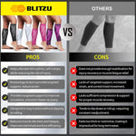 BLITZU Calf Compression Sleeve for Runners and Athletes