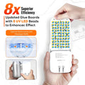 Mosalogic Fruit Fly Traps for Indoors Gnat Trap for House Indoor-600 Sqft Protection Area UV Fly Insect Trapper for Fruit Flies，Gnat，Mosquito，and Other Flying Insect Plug in Bug Killer White