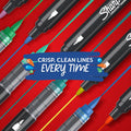 Sharpie Creative Markers, Water-Based Acrylic, Brush Tip, Assorted Colors, 12 Count – Arts & Crafts, Kids Activity, School Classroom; Works on Paper, Metal, Wood, Ceramic, Glass, Rock, Canvas