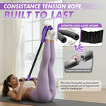55LBS Pedal Resistance Band with Handle: Upgrade Your Home Gym Workout