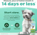 TropiClean Fresh Breath Water Additive for Dogs | Dog Breath Freshener & Teeth Cleaning Solution | No Toothpaste or Toothbrush Required | 33.8 oz