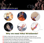 HiRui Wrist Compression Strap and Wrist Brace Sport Wrist Support Black