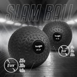 Yes4All Weighted Slam Balls - Durable PVC Sand-Filled Workout Balls 10-40 lbs