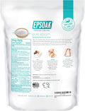 Epsoak Epsom Salt 19 lb. Magnesium Sulfate USP, Resealable Epsom Salt Bulk Bags Unscented, Made in The USA, Cruelty-Free Certified