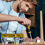 Amartisan 10-Piece Magnetic Screwdrivers Set, 5 Phillips and 5 Slotted Tips Professional Cushion Grip Screwdriver Set