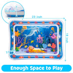 Tummy Time Water Mat for Babies | Inflatable Sensory Play Mat for Infants (3–12 Months), Baby Gift Idea