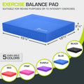 ProsourceFit 15.5" x 12.75" Non-Slip Exercise Balance Pad