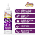 Aleene's Clear Gel Tacky Glue for Crafts, Nontoxic, Applies and Dries Clear, 8 fl oz