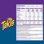 Takis 18 pc / 1 oz Variety Pack, Assorted Flavored Mixed Rolled Tortilla Chips – (5) Fuego, (5) Blue Heat, (4) Nitro, (4) Crunchy Fajitas